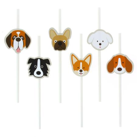 Hunde Party Trinkhalme - ECO Friendly